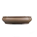 Handmade purple clay papaya-shaped flower pot measuring 46cm long with antique Pukou design