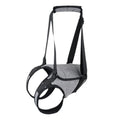 Adjustable neoprene dog rear leg recovery belt harness in grey colour