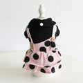 Pet clothing with lapel collar and shoulder strap fastenings in casual cloth design