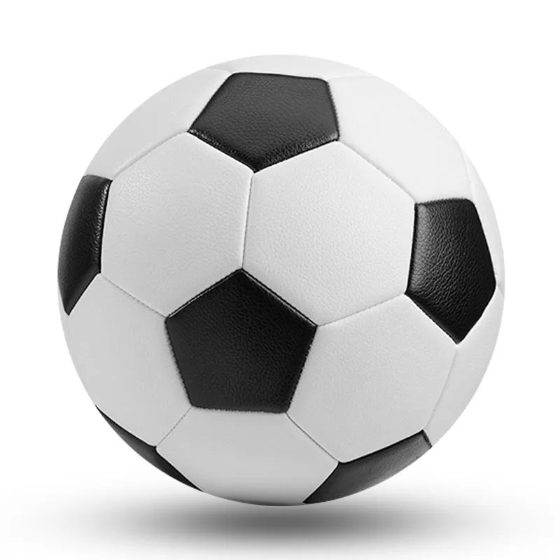 PVC football in sizes 3, 4 and 5 with machine-sewn construction for training and competition