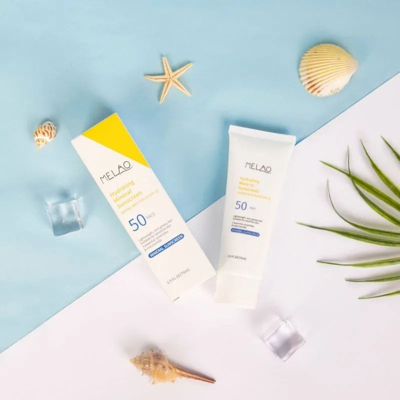UV protection refreshing sunscreen lotion 75ml tube used as makeup primer for universal skin types