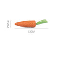 Interactive cat toys set with carrot-shaped paper toys, ringing stones, cat sticks, and dental grinding sticks