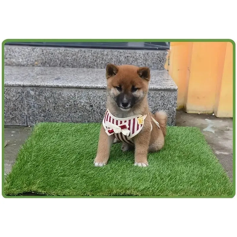 Artificial grass dog toilet mat for indoor pet training in three size options