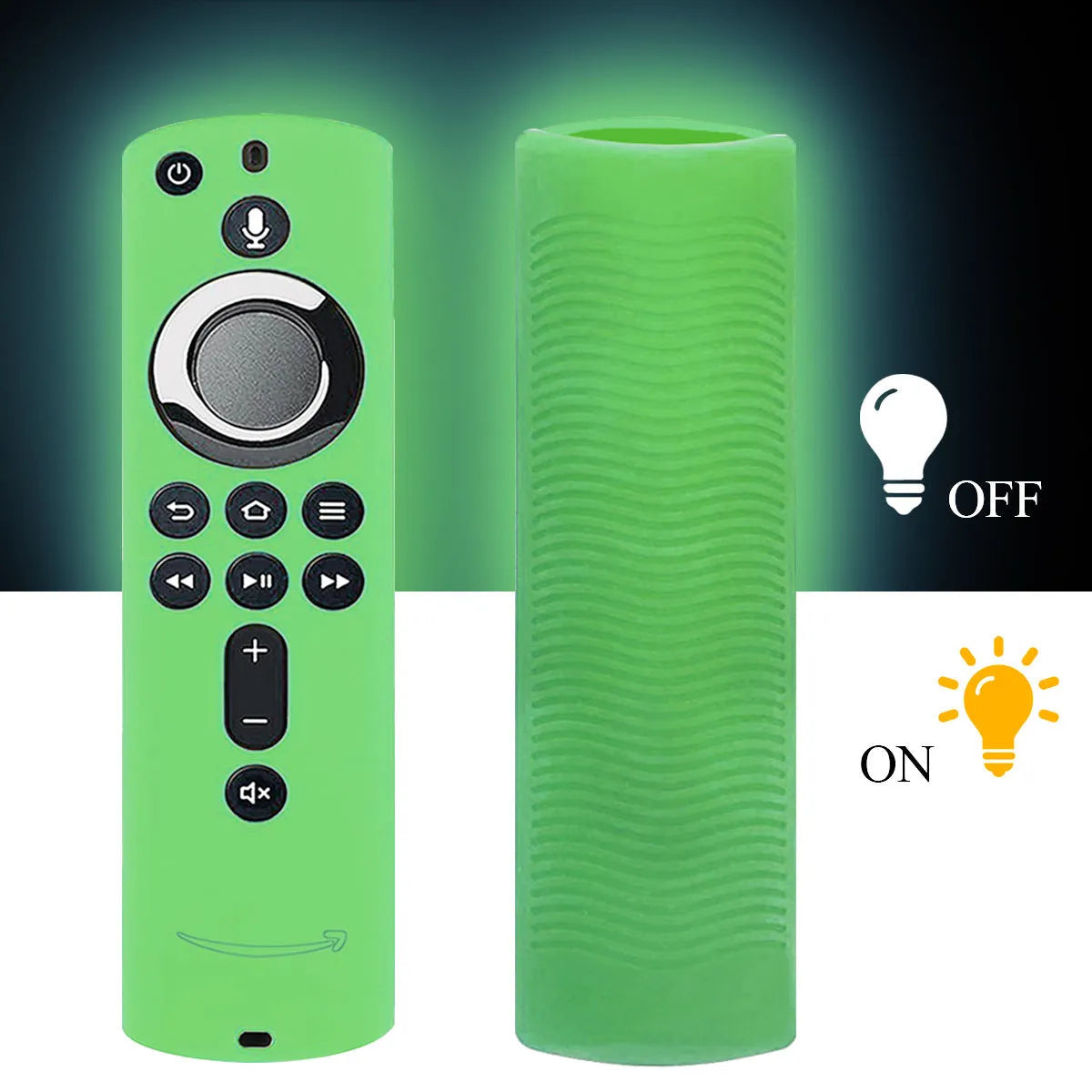 Black silicone protective case fitted on a Stick 4K remote media player 2 3 with precise cutouts