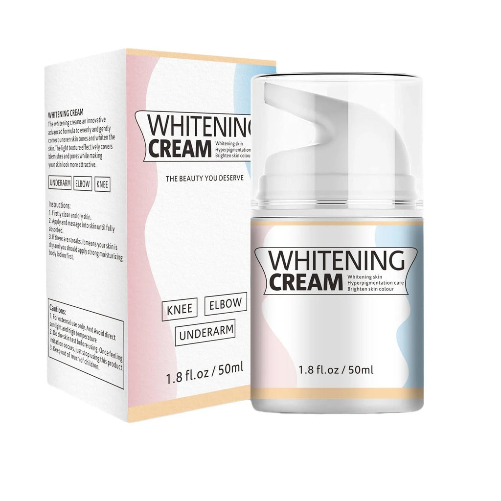 Underarm whitening cream 50ml tube for skin brightening and moisturising