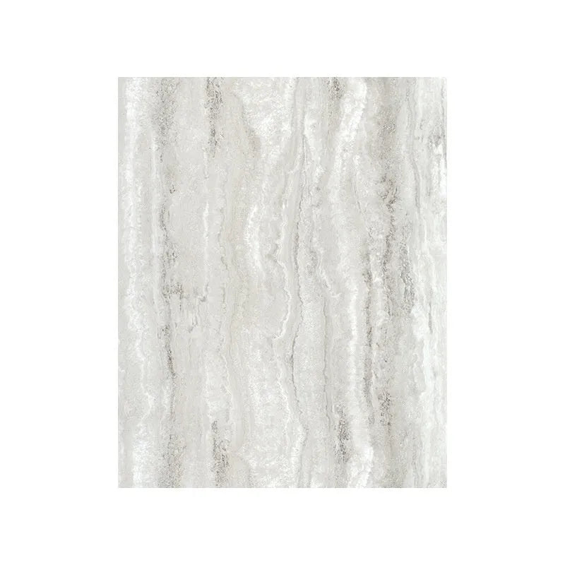 Self-adhesive PVC floor sticker 30cm x 30cm marble pattern in grey on a kitchen floor