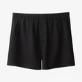 Men's light grey pure cotton loose fit boxer shorts with a high waist.