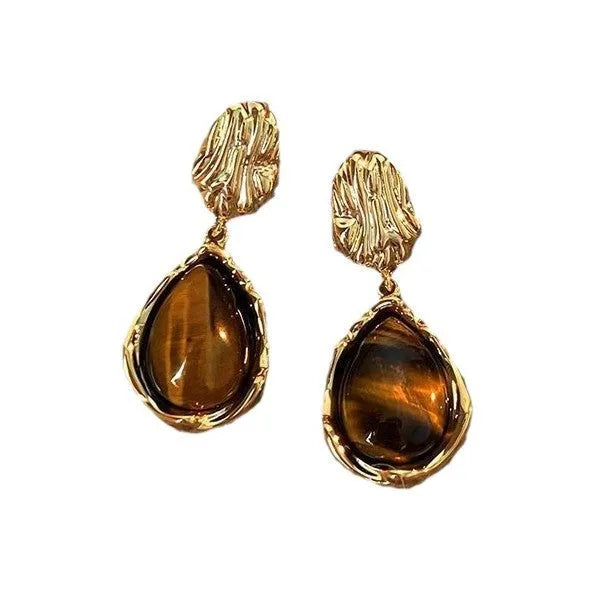 Handmade geometric holiday earrings set with three alloy drop designs featuring tassel elements