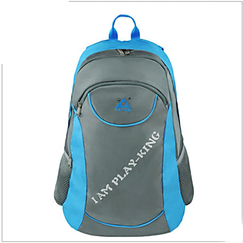 Multi-functional outdoor backpack with folding chair, tubular steel frame, 36-55L capacity, available in green blue black red