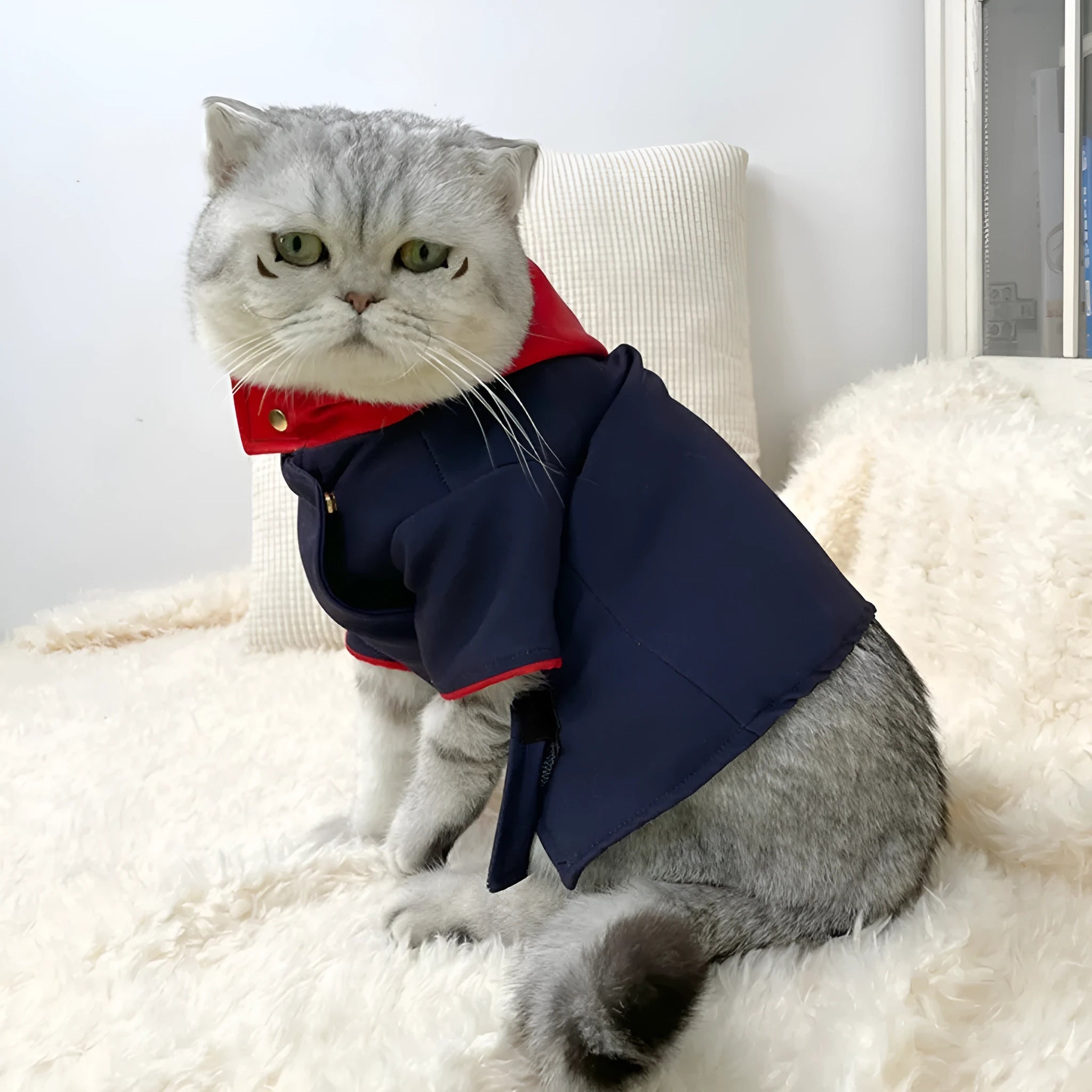 Polygonum cuspidatum Youren coloured hoodie pet costume for cats and dogs photography