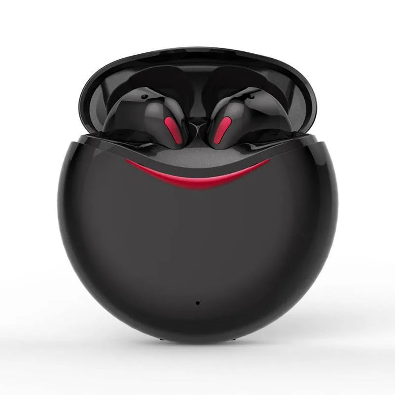 T1 TWS Bluetooth 5.0 Type-C sports earphone in black, earplug design with wireless stereo