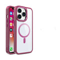 Magnetic transparent silicone phone case for iPhone models in multiple colour options