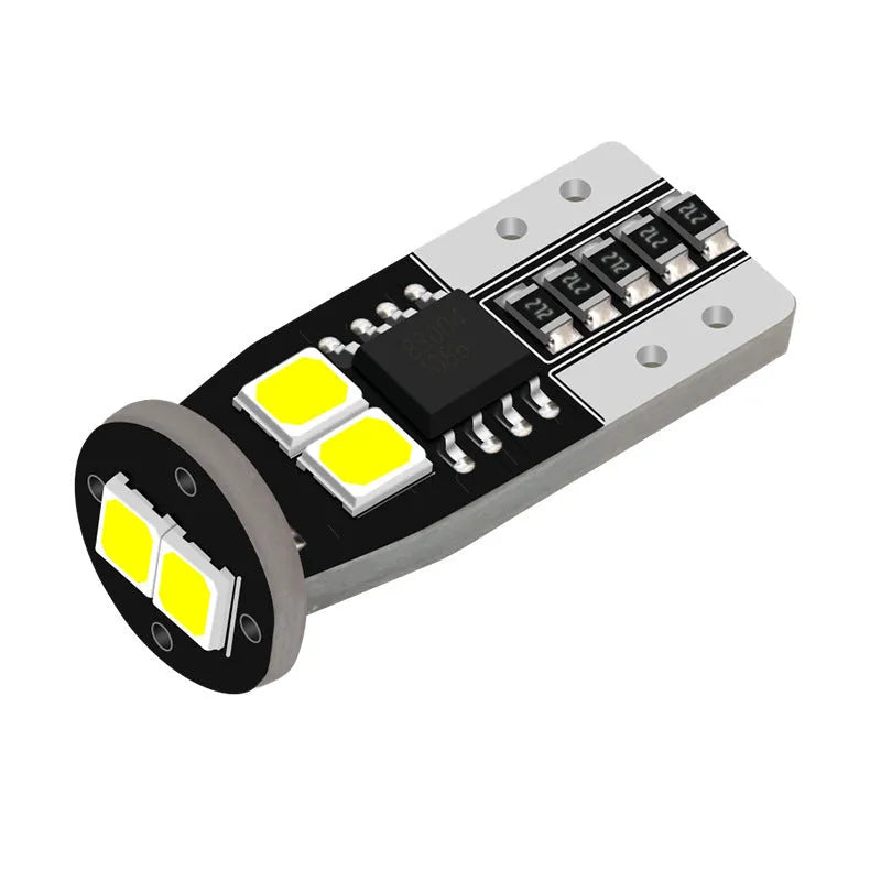 Small 10mm diameter car interior reading light with fibreboard construction