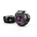 Black waterproof sports digital camera with dust protection showing front view