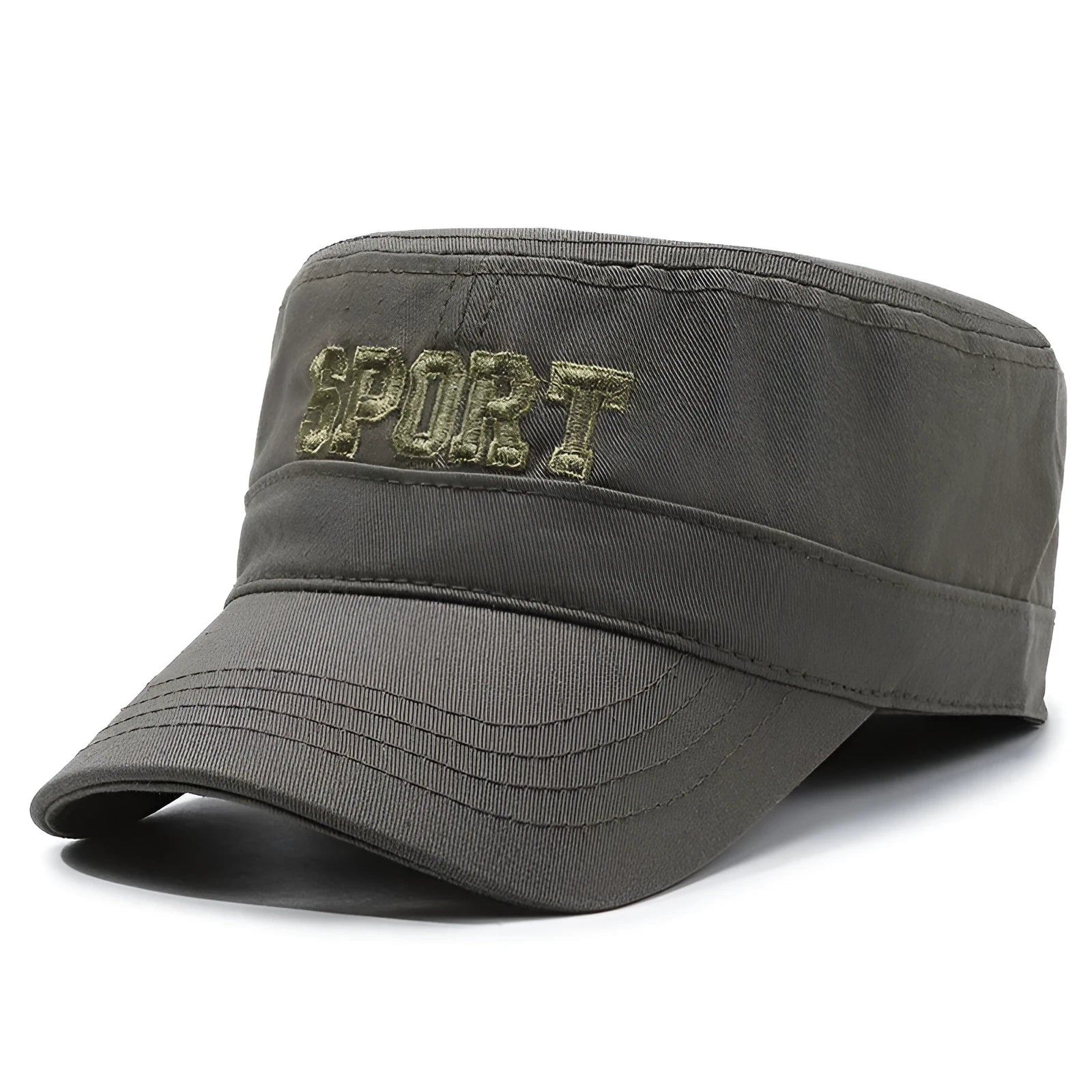 Men's adjustable cotton peaked cap with dome crown in multiple colour options