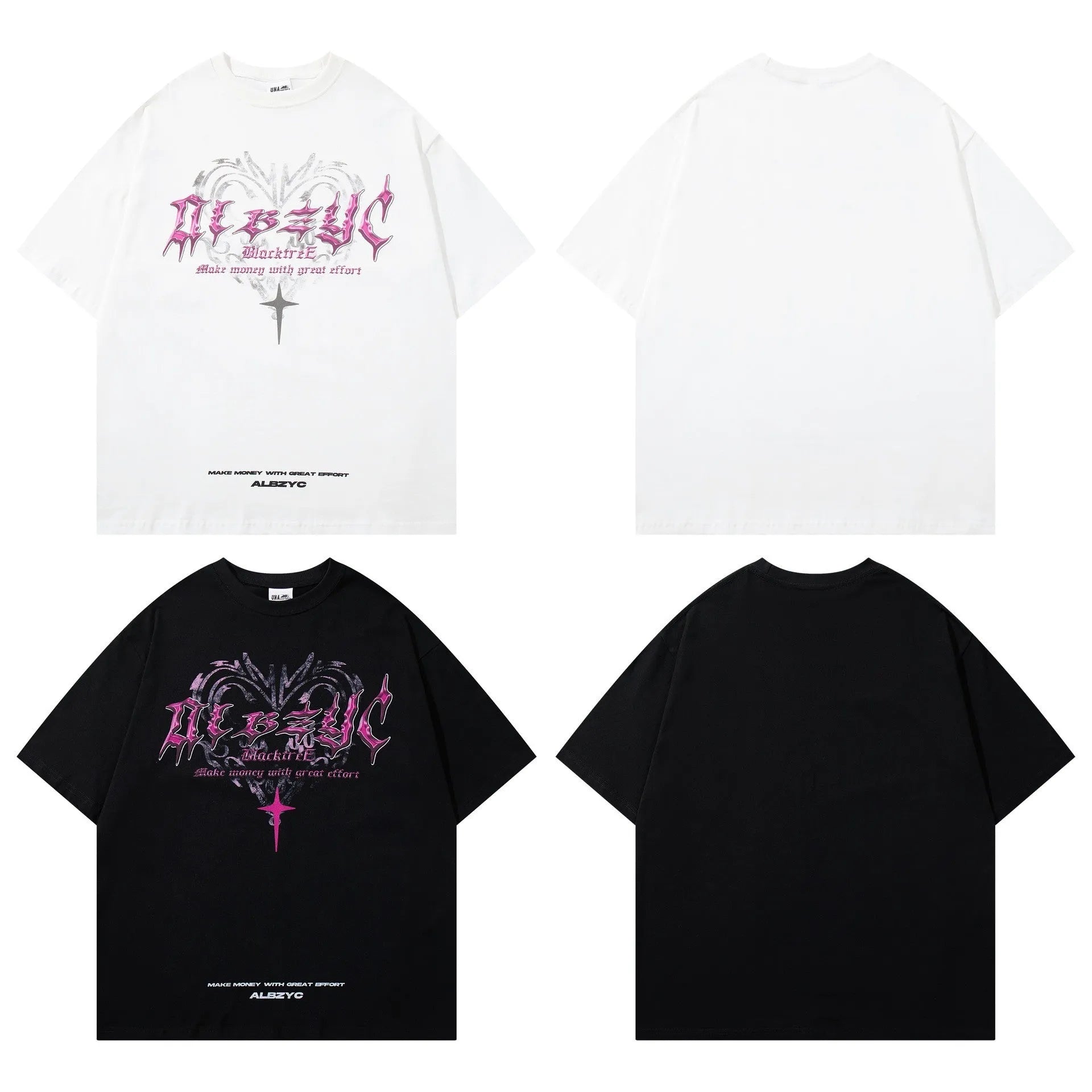 Men's loose fit cotton t-shirt with retro printed design in white colour showing short sleeves and round neck