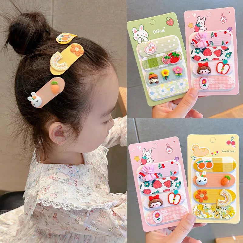 Baby bangs broken hair velcro finish fabric hair hoop in pink princess colour
