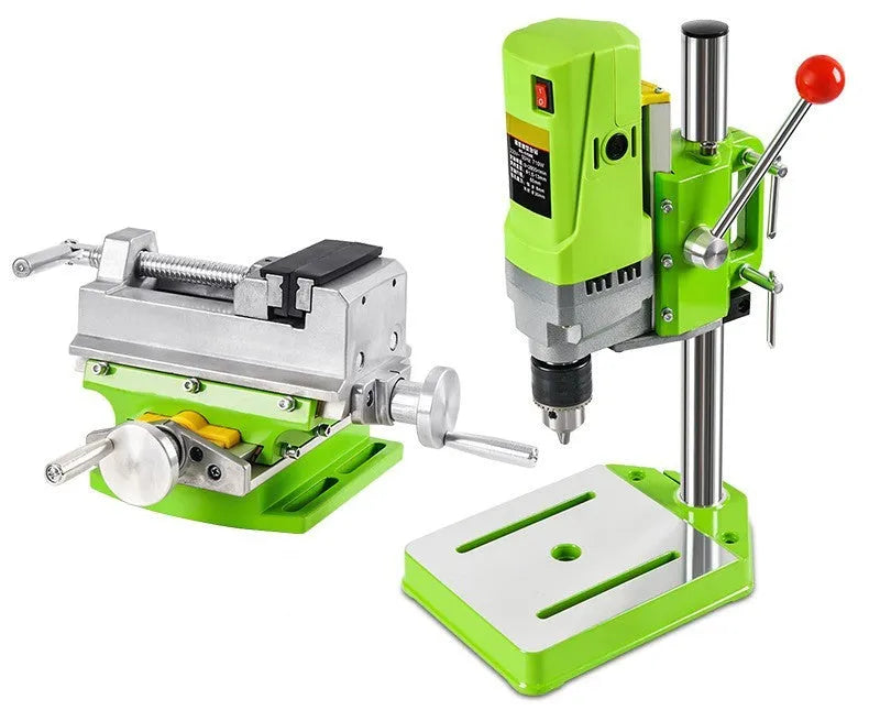 240W bench drill milling machine with cross bench pliers and heavy duty pliers for workshop use