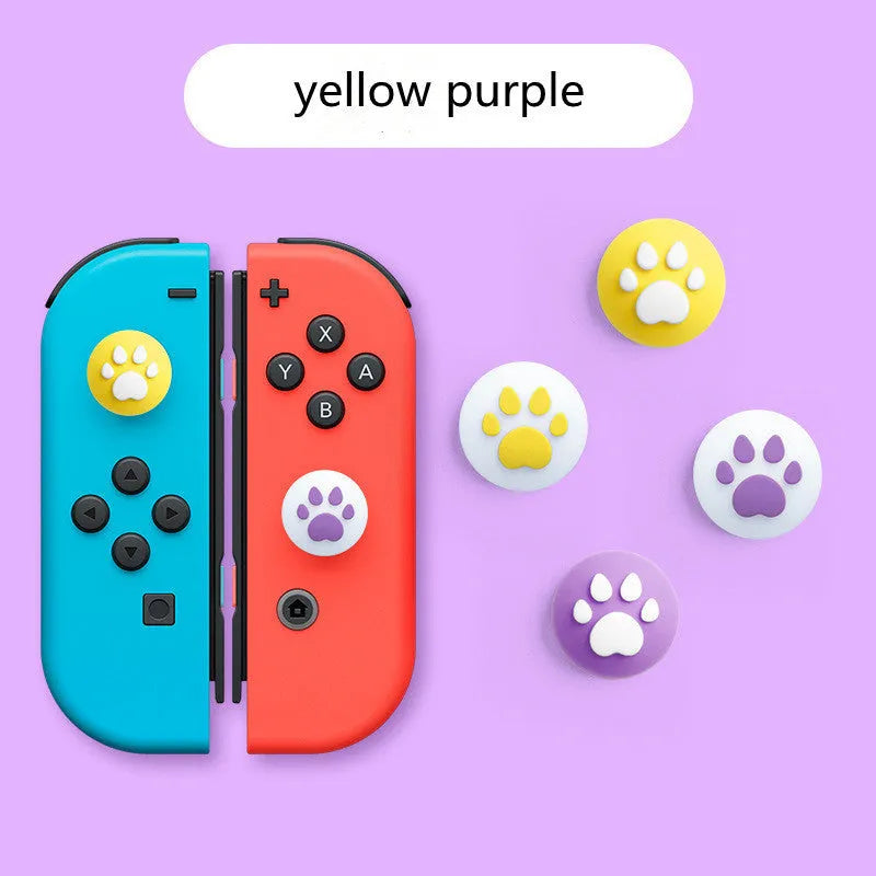 Four silicone rocker caps for Nintendo Switch Lite Joycon controllers with cat claw texture
