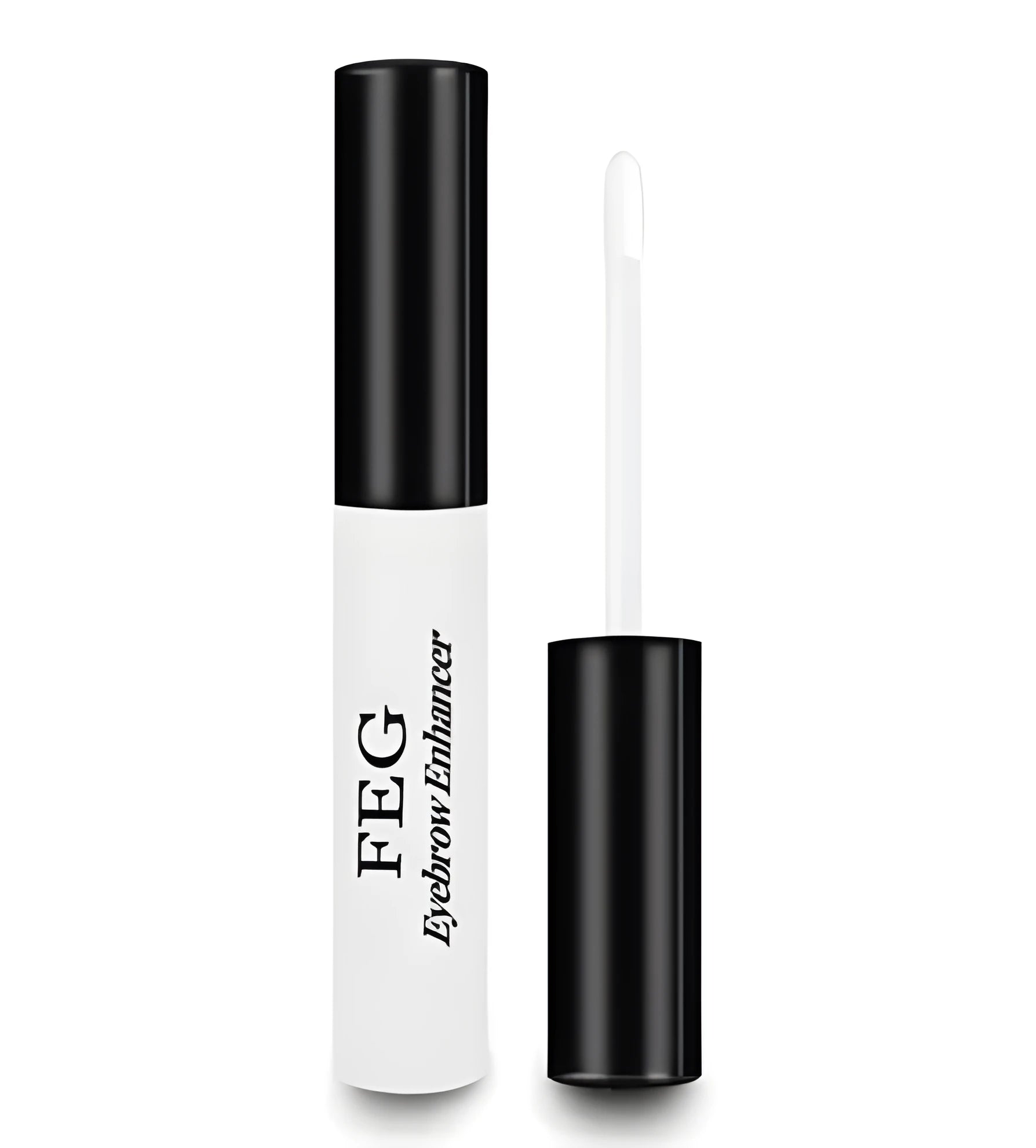 FEG Eyebrow Enhancer serum bottle with brush, natural formula for longer thicker eyebrows