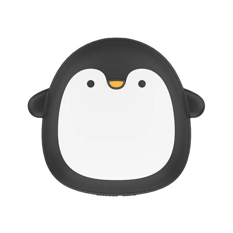 Cute cartoon penguin and polar bear design USB rechargeable electric hand warmer.