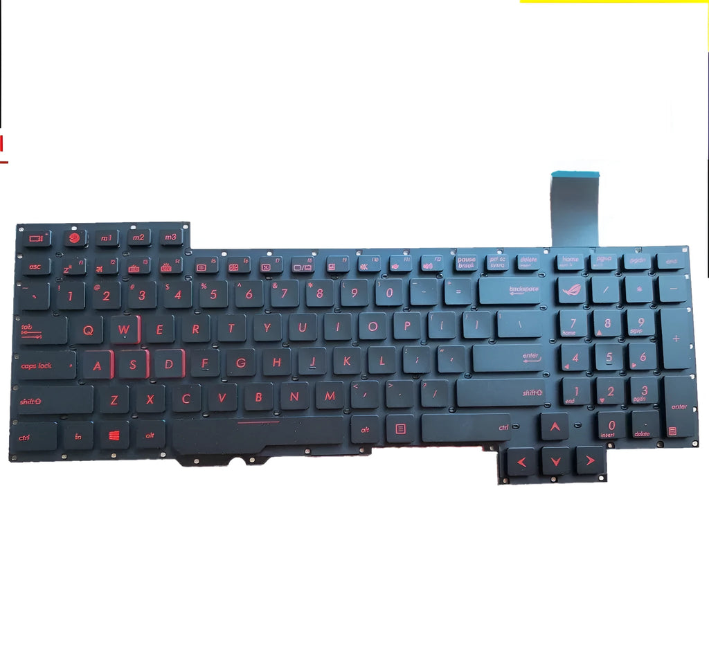 Notebook wired keyboard in black with PS/2 connector and multimedia function keys