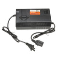 Black 72V20AH electric car charger unit for lead-acid batteries with international plugs
