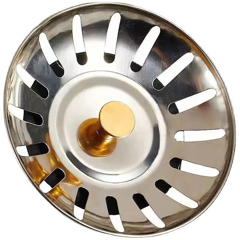 Kitchen sink water accessories turnbuckle in stainless steel iron rubber with alloy filter screen Flower Orchid colour