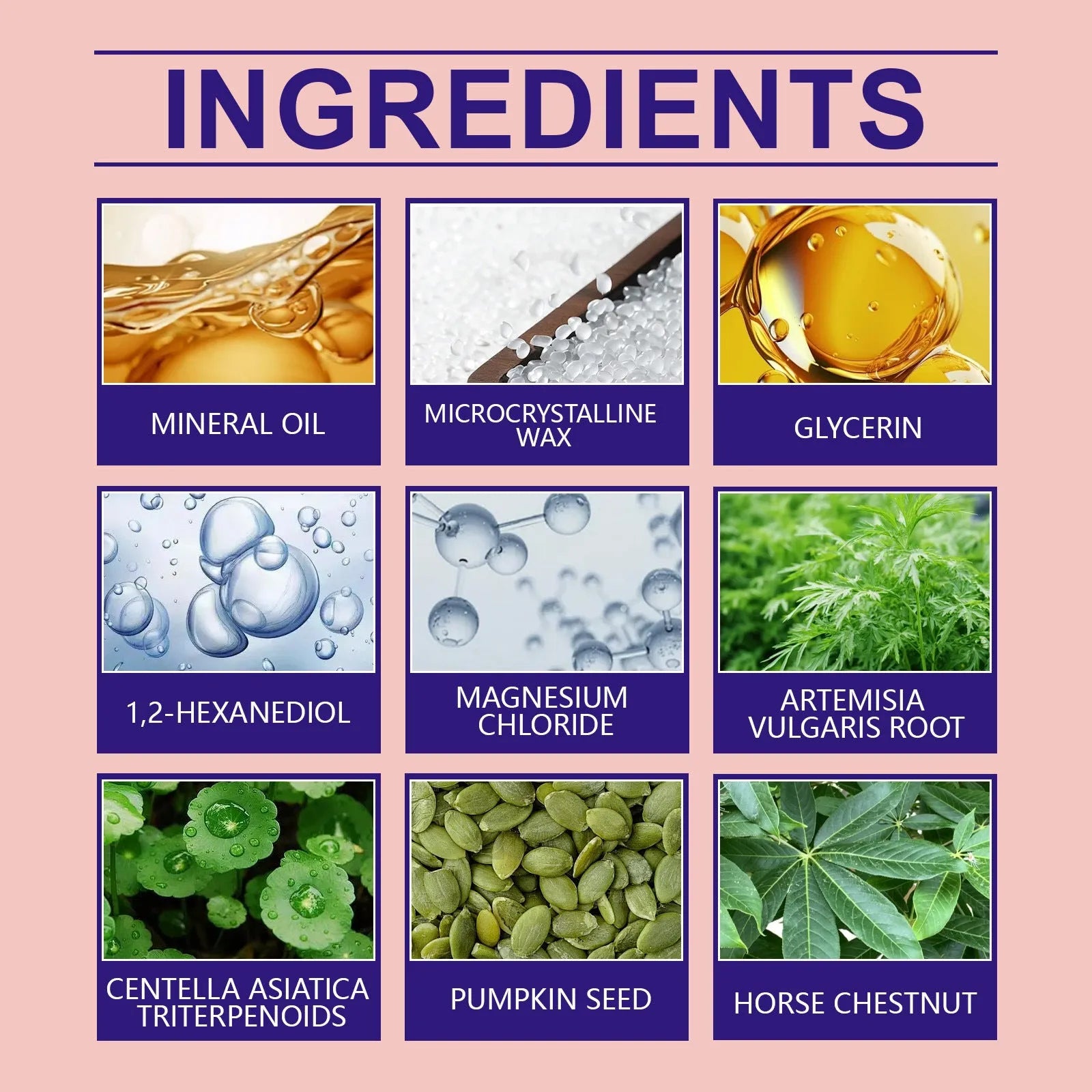 Pack of six herbal repair patches with mugwort root and centella asiatica active ingredients