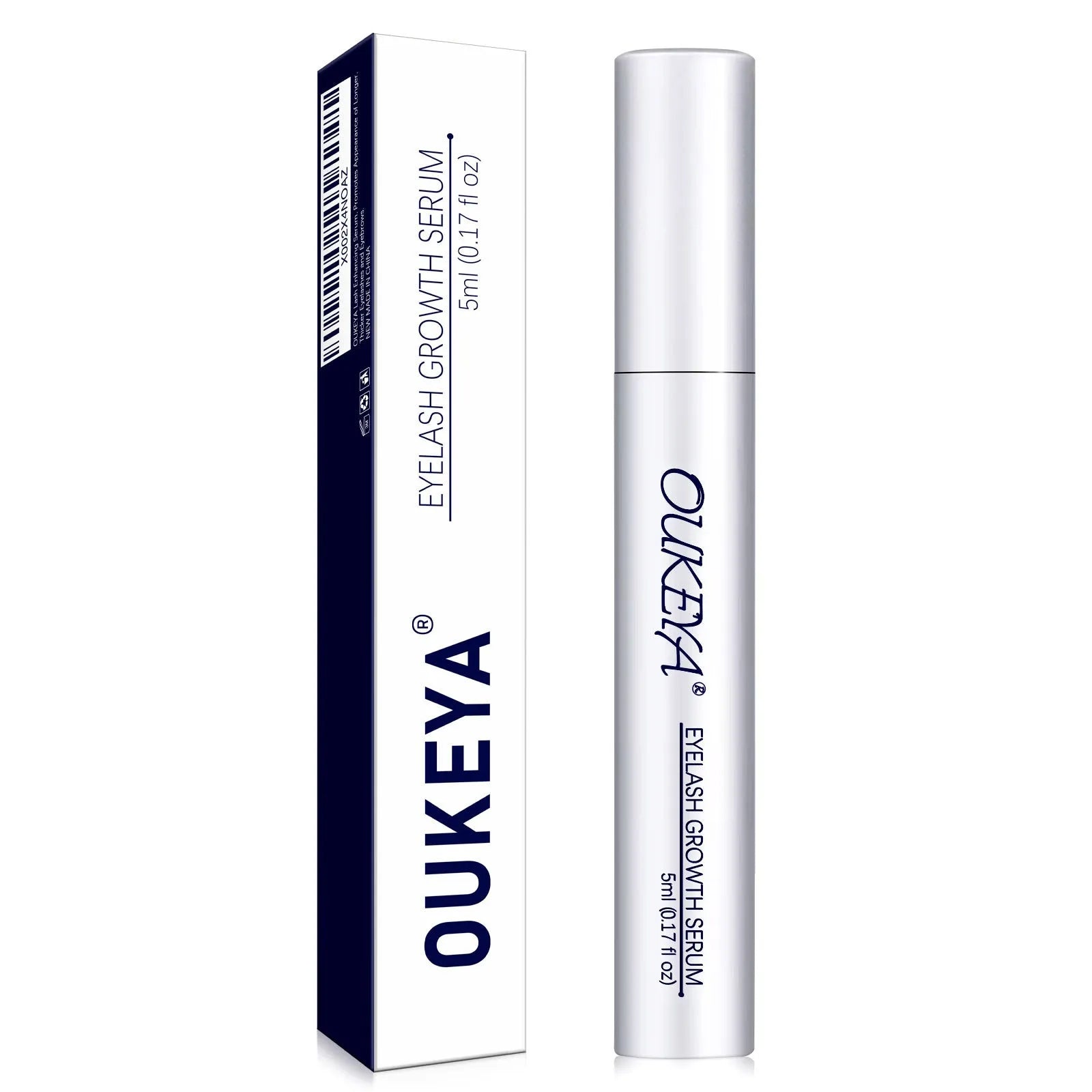 Silver 5ml bottle of eyelash growth essence for gentle repair and longer thicker lashes