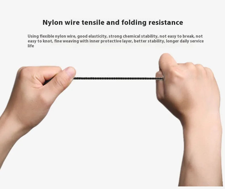 15cm Type C data cable with metal connector, nylon and PVC build, for remote control mobile phone tablet connection