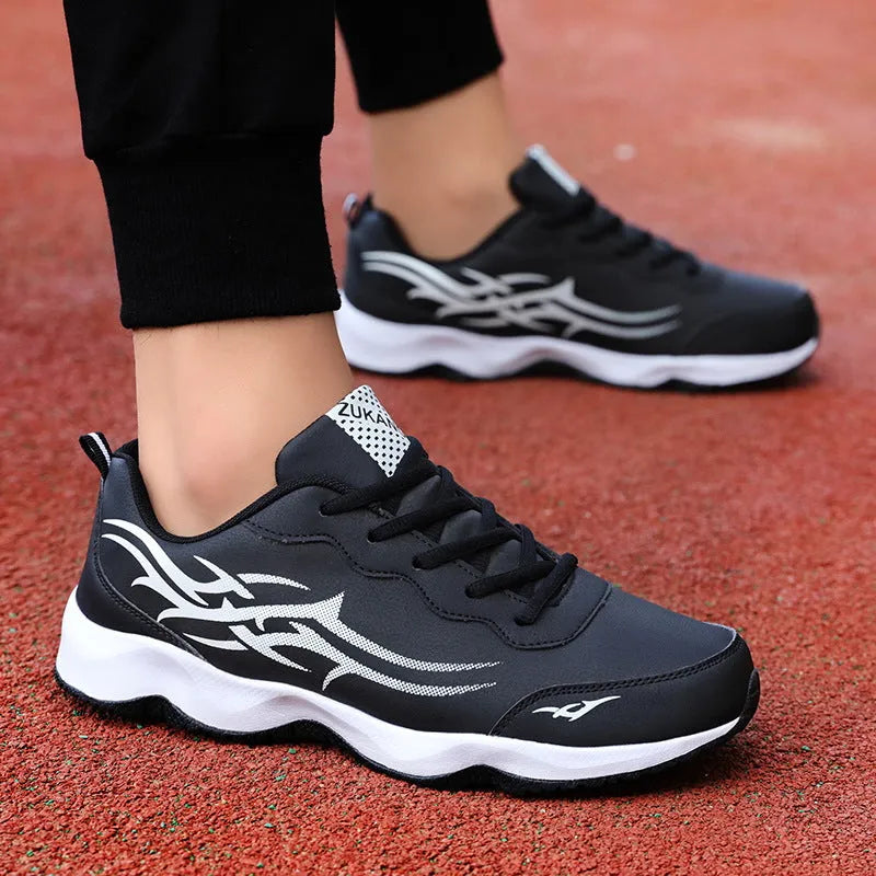Men's casual sneaker breathable lightweight non-slip MD sole low top platform shoe available in multiple colours