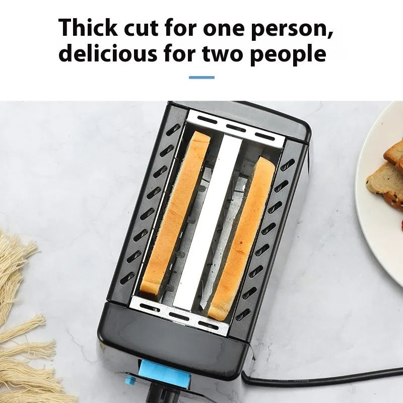 650W fully automatic metal toaster sandwich breakfast bread maker in silver with touch button