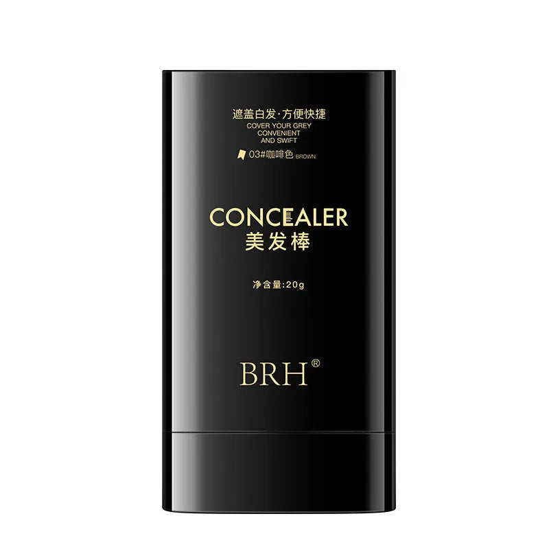 Plastic hairdressing comb for covering gray hair in natural black shade, gentle on scalp