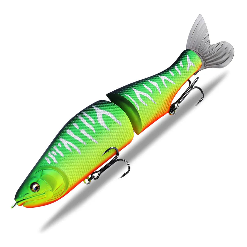 185mm soft plastic bass fishing lure in a selection of colours, designed for tossing and swimming retrieves.