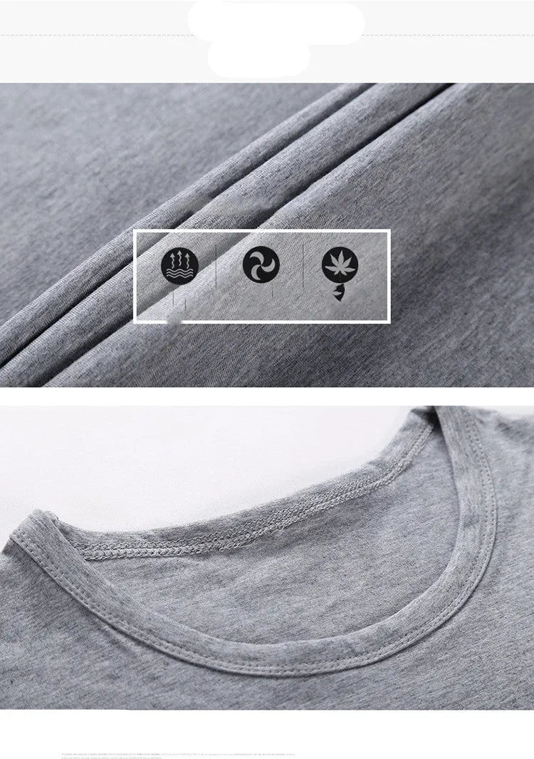 Young men's solid colour linen base shirt in black, sleeveless with striped pattern, worn as casual vest layering piece