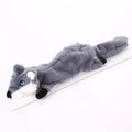 Plush chew toy for dogs in animal modelling shape, dark brown, light brown, and grey colour variants, designed for anti-biting molars and tooth cleaning