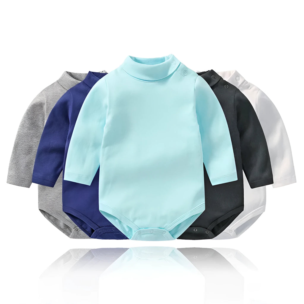 Cotton bodysuit for infants 3-36 months in multiple colours including blue, pink, and white