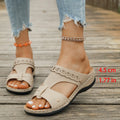PU Roman style slippers with fish mouth toe holders in blue, black, white, beige, red and brown colours