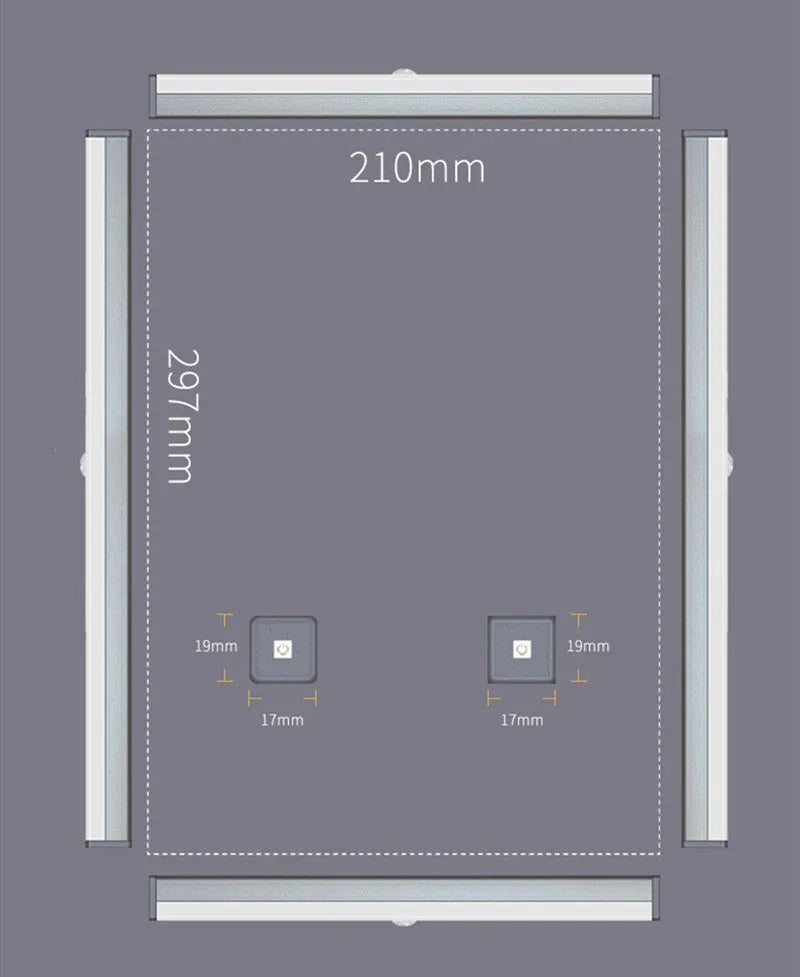 Silver aluminium LED strip light with magnetic backing for wardrobe and cupboard installation.