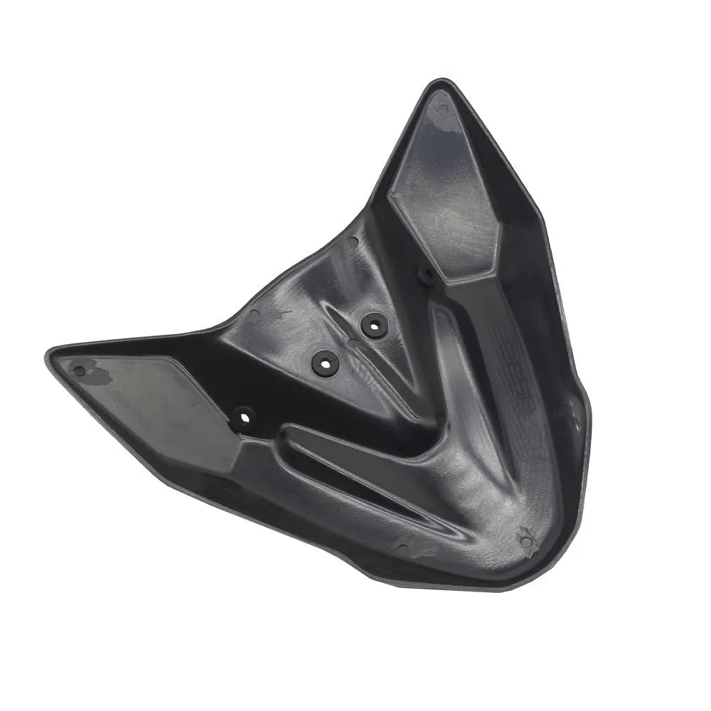 Black ABS plastic fixed front wind wing accessory for KTM 390 and 790 Adventure motorcycles