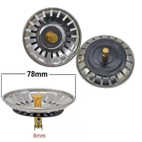 Kitchen sink water accessories turnbuckle in stainless steel iron rubber with alloy filter screen Flower Orchid colour