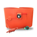 Silicone rubber heating belt wrapped around a 200-litre oil drum with a digital control unit.