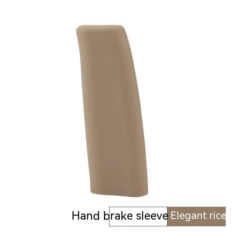 Silicone car handbrake sleeve in five colours showing 12cm universal length