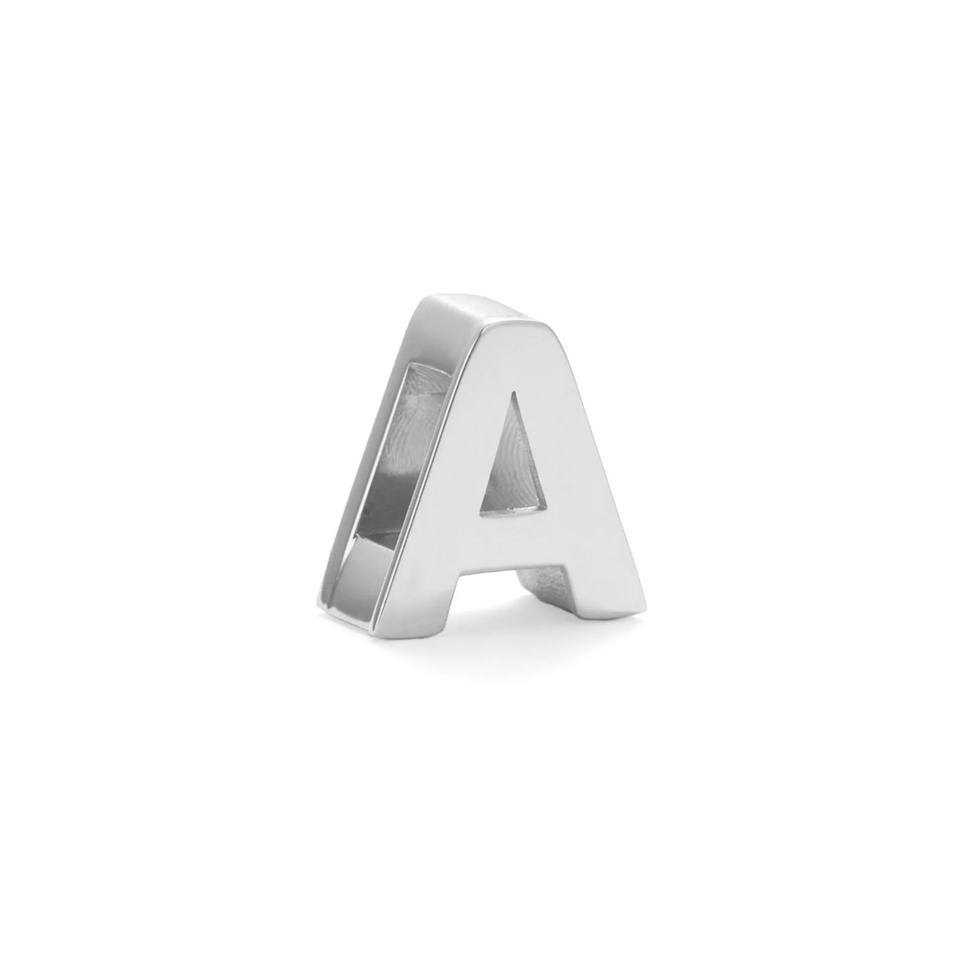Gold and silver titanium steel initial number necklace with alphabet and number pendants on a 40.5cm chain.