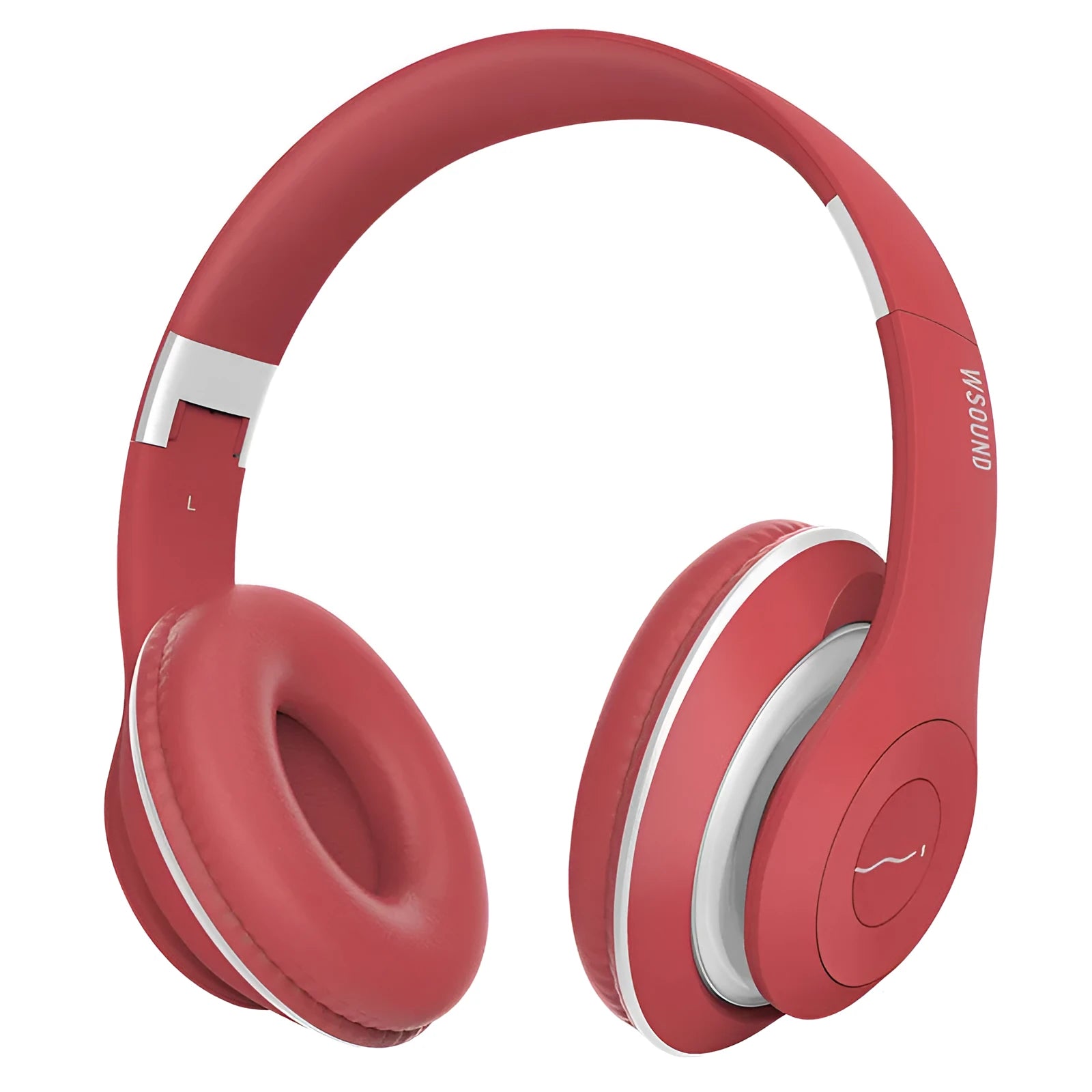 Blue and red wireless Bluetooth stereo headset with bilateral design and 4.2 protocol
