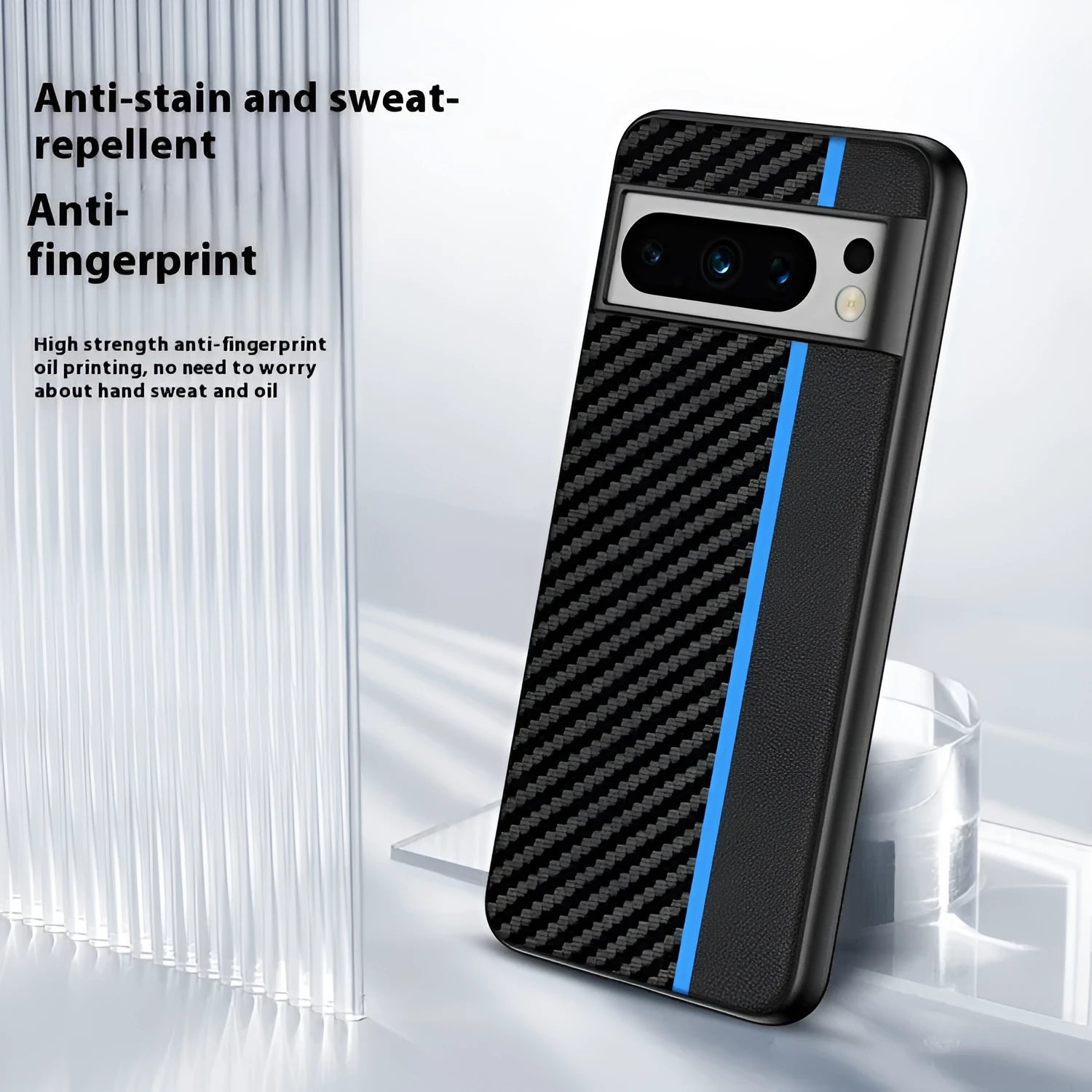 Carbon Fiber Kevlar anti-fall ultra-thin phone case for Google Pixel, shockproof, heat dissipation, imitation leather, all-inclusive hot pressing
