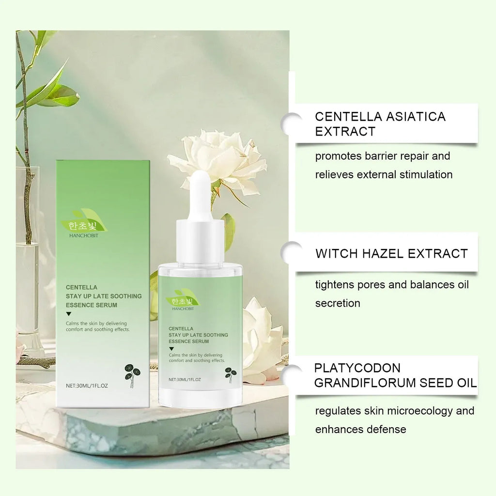Centella Asiatica Soothing Solution 30ml bottle on white background with label showing ingredients