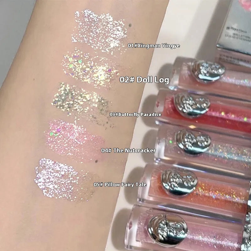 Ballet liquid eye shadow in fantasy colours for stage makeup and performance