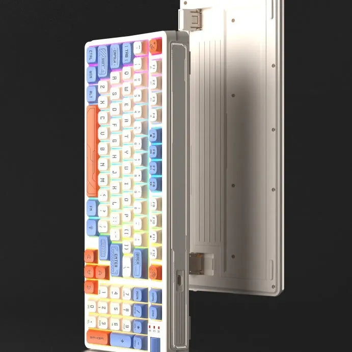 USB computer keyboard with luminous backlight and machinery feel keys in ABS plastic